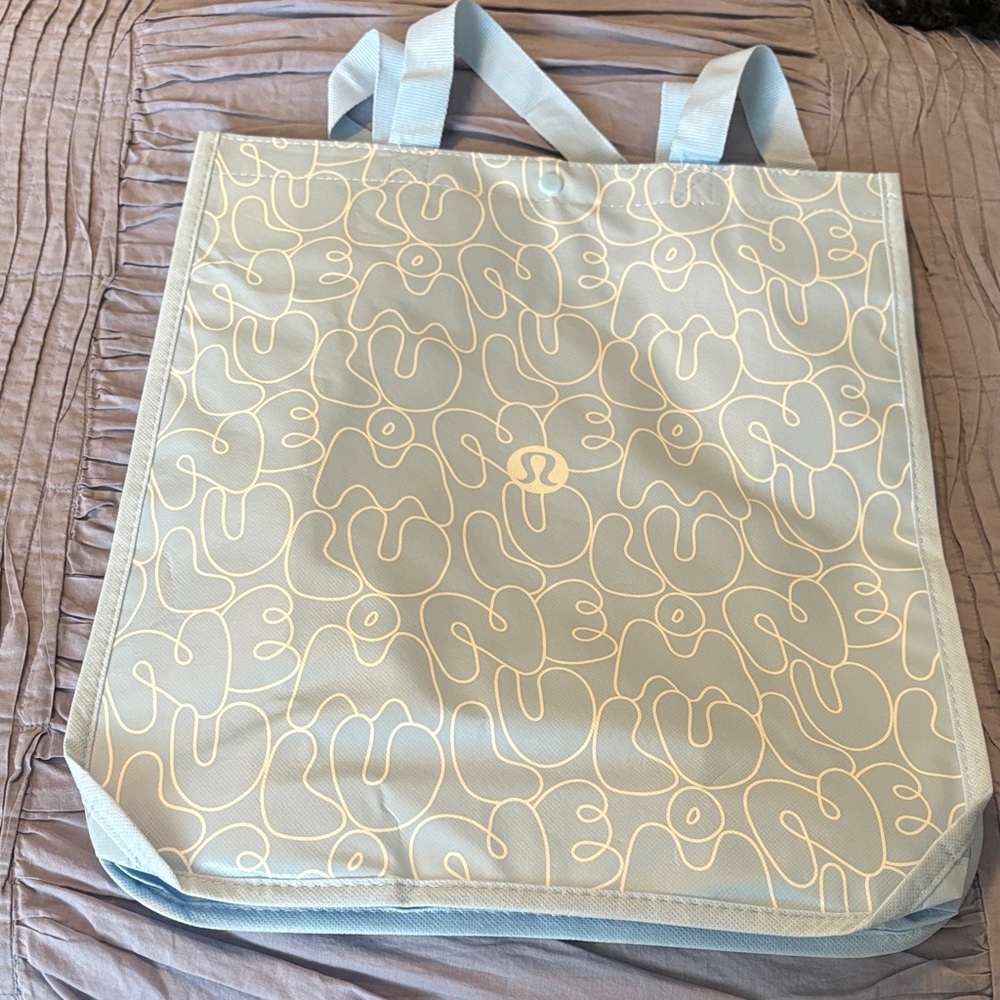 lululemon athletica Large Light Blue Tote Bag